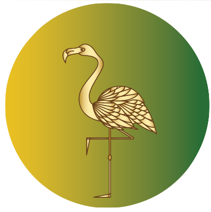 Flamingo symbol representing The Bahamas