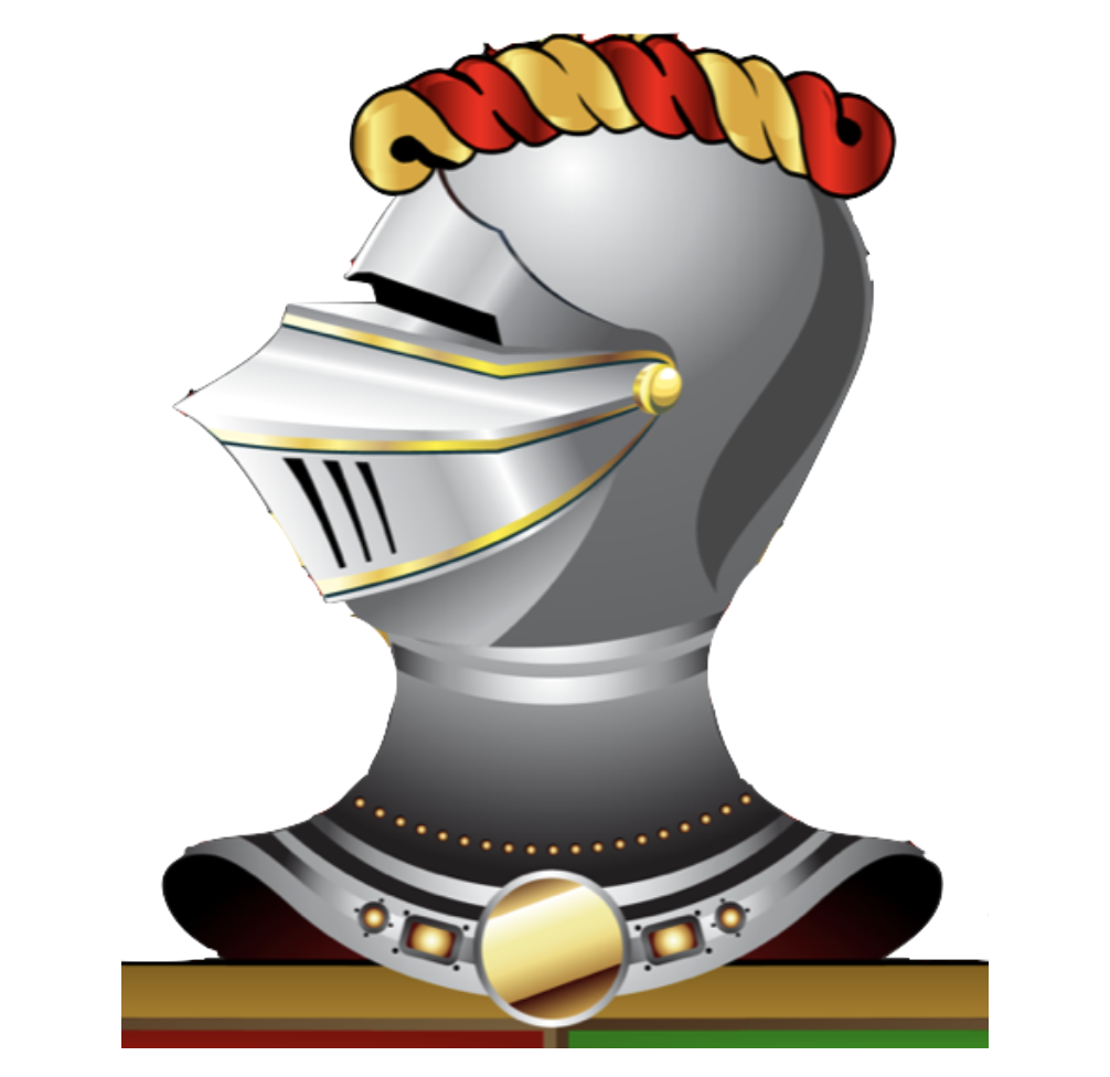 Helmet and torse from the John Cox family emblem