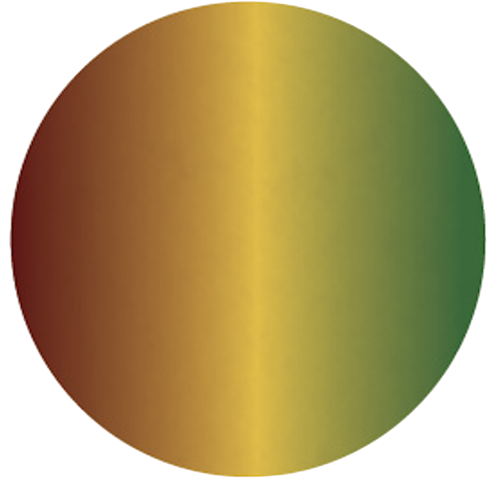 Combined red, green and gold family colours